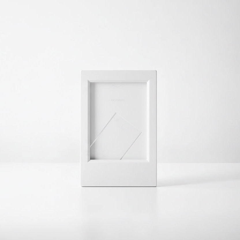 White mini frame on a white background