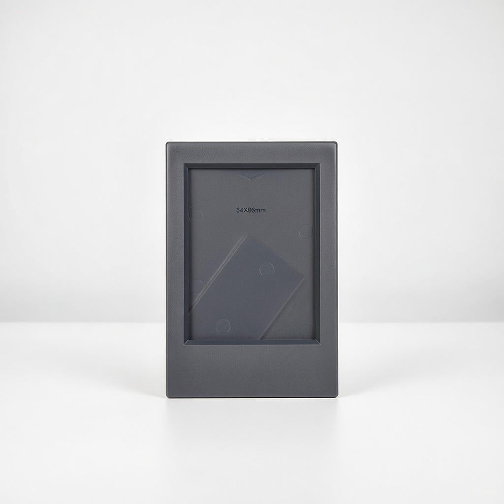 black mini picture frame on a white background