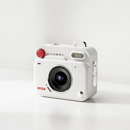 mini camera keychain white